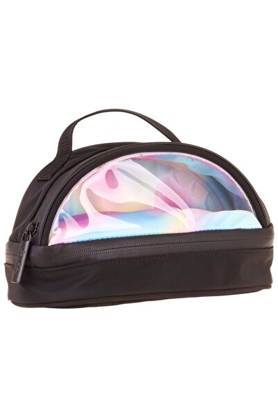 KAUKKO Black Rainbow Shiny Fabric Detailed (Black - Multicolor) Girls' Pencil...