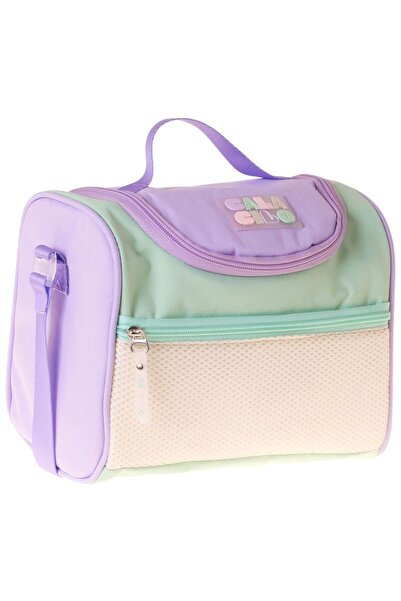 CalaCilo Girl's Rainbow Lilac Green Colorful Thermal Insulated School Lunch B...