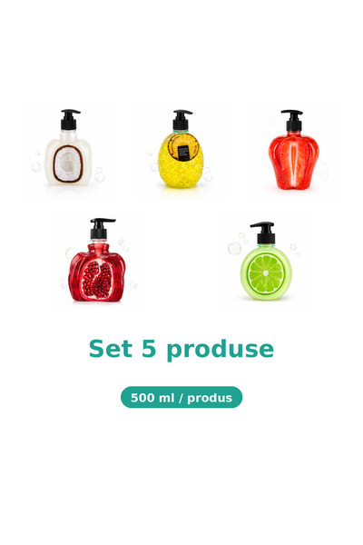 Tasty Set 5 Produse Tasty, Mix Cocos, Ananas, Capsuni, Rodie, Lime