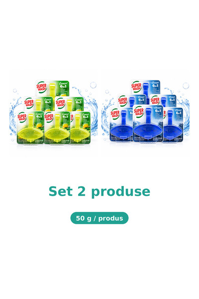 Super wash Σετ 2 Προϊόντων Super wash, Mix Lemon, Ocean