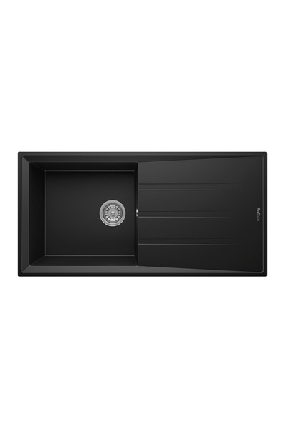 RealStone Efes 100 P012 Granit Evye 1000x500 mm Tek Göz Damlalıklı Mutfak Evy...