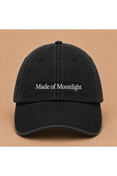 WeavedCo Made of Moonlight Embroidered Vintage Washed Cap Hat