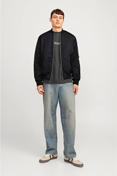 Beruflic Unisex Lined Plain Bomber Jacket