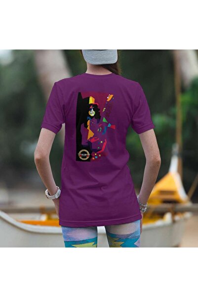 iLovePrints Colorful Abstract Guitarist Tshirt