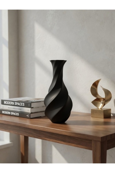 Furyon TECH Modern Dekoratif Spiral Vazo Estetik 18-20 cm