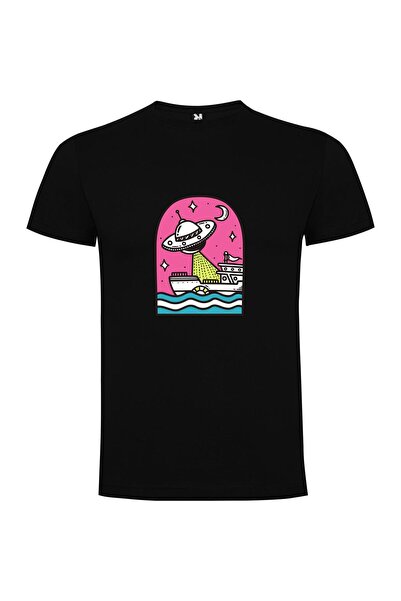 iLovePrints Fantasy Space Stickers Tshirt