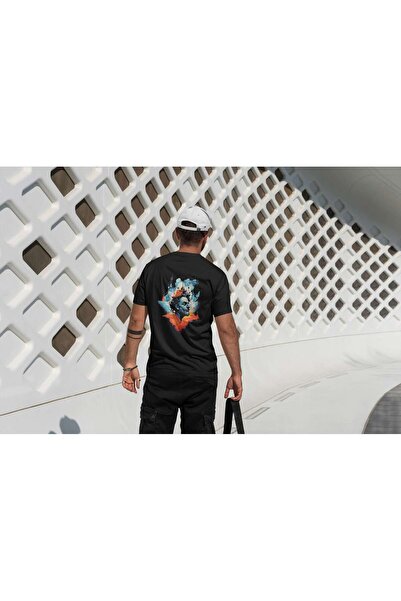 iLovePrints Surrealistic Abstract Art with Man's Portrait Tshirt