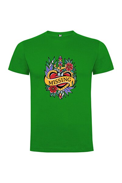 iLovePrints Missing Heart Tattoo Flash Tshirt