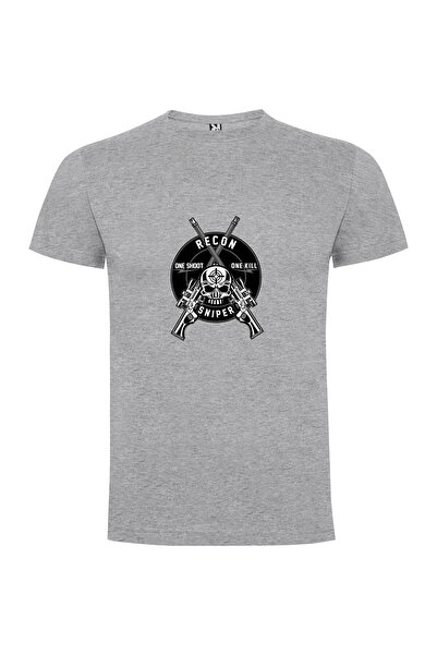iLovePrints Monochrome Gunshop Emblem Tshirt