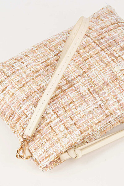 Vivaq Geantă de mână și clutch pentru femei, Bellis Tweed, cu căptușeală crem...