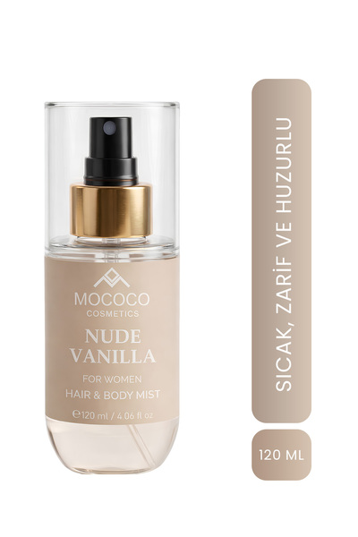MOCOCO COSMETICS Nude Vanilla Parfümlü Vücut Misti 120 ml – Body Mist Spray