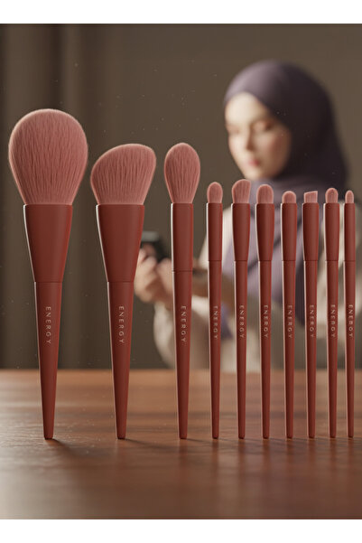Energy Makeup Brush Set – 10 Piece Complete Kit