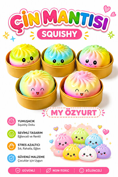 MYÖZYURT Çin Mantısı Squishy Sürpriz Oyuncak