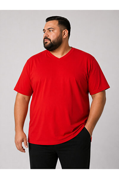 ANNEX Tricou cu decolteu în V de mărime mare