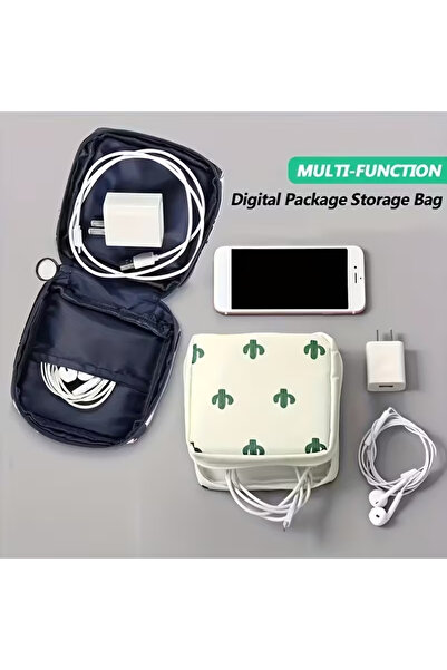 Innovate Store Višenamenska ženska torba sa kaktusovim uzorkom - Mini organiz...
