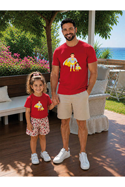 genosha Father Daughter Combination Sold as a Single Item 100% Cotton Oversiz...