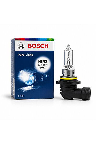 Bosch HIR2 9012 Pure Light 12V 55W Halojen Far Ampulü Oto Ön Far Ampulü Tekli