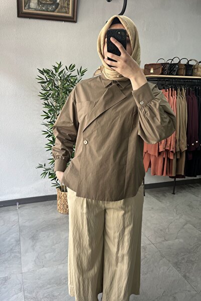 Almarwah Black Poplin Gömlek Yeşil