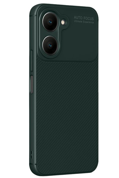 New Face Svl-Shop Vivo Y18 Case Auto Focus Carbon Cover - (134928) Dark Green
