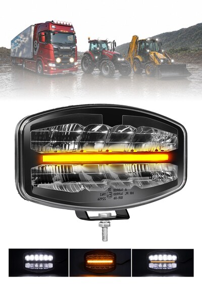 DEKOHOP Tır Kamyon 10 inç LED Sis Farı Delici Aydınlatma Led 12V-24V Beyaz LE...