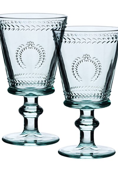 MONDEX Pahare de sticlă ECILA LIGHT 280 ml H16 cm Turcoaz Set de 2