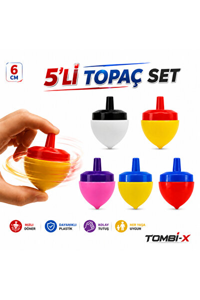 TOMBİ-X Nostaljik Topaç Oyunu 5'li Set