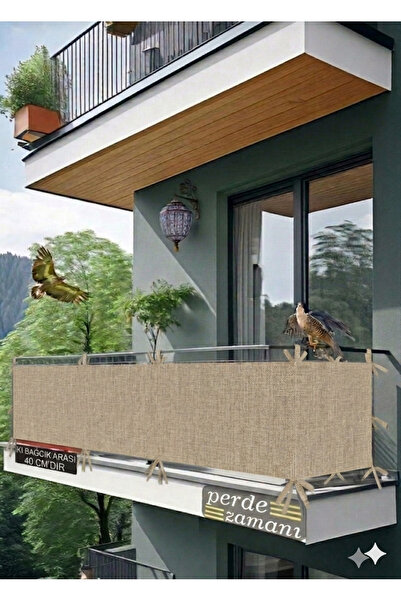 ViVeri Balkon Demiri Perdesi Korkuluk Perdesi Her Ölçüde Boy X En Dikmeli Bağ...