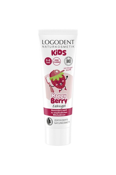 Logodent Gel dentar pentru copii Happy Berry cu capsuni 0-6 ani