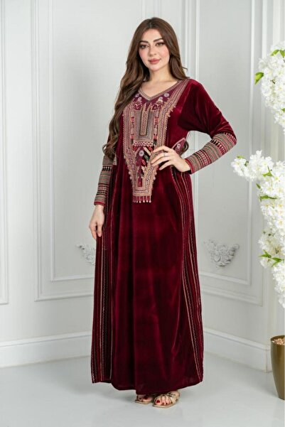 riva fashion Rita Traditional Velvet Jalabiya
