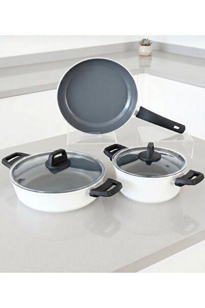 tacev Taç Serana Ceramic 5 Piece Cookware Set