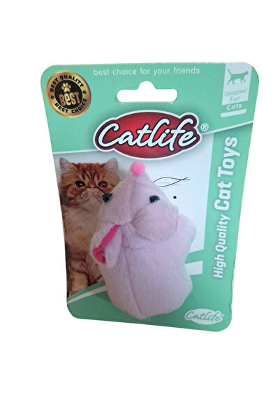 magicool Cat Toy Plush Mouse Pink