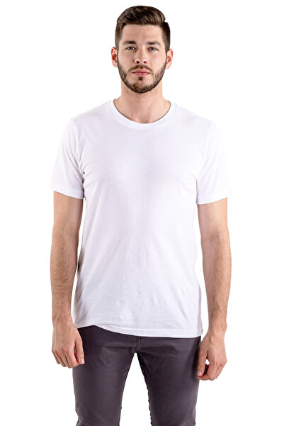 Texclusive Basic Tshirt Logo-Free Unprinted T-Shirt Cotton Lycra Compact Comb...
