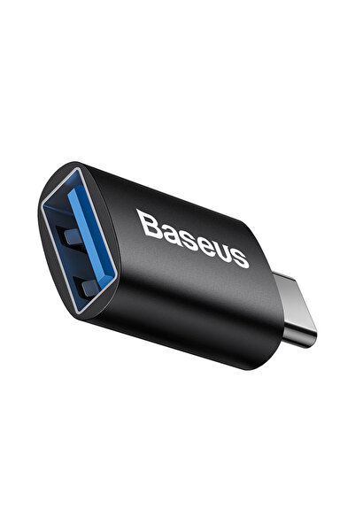 Baseus Adaptor Ingenuity Mini OTG USB-C la USB-A 3.1, Negru