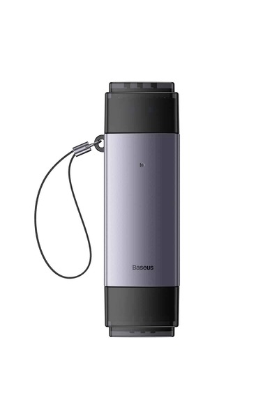 Baseus Cititor de carduri SD/TF Lite USB-A/USB-C, Gri