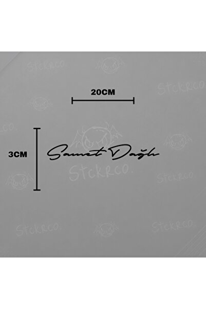 STCKRCO Size Özel Kişiye Özel Ad Soyad Imza Sticker İsme Özel Premium Sticker...