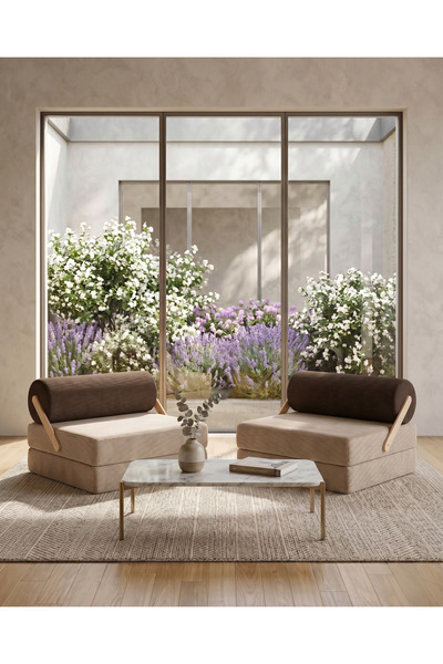 DECHOME 90x90 cm Modüler Sünger Koltuk | Yatak Olabilen, Hareketli Silindir S...