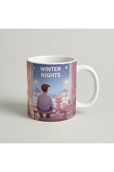 Petgifts Cana Cadou Personalizat Amuzanta Cu Mesaj Winter Nights - Ceramica 3...