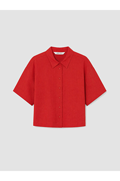 LC Waikiki Nevavm Women's 100% Linen Shirt with a Difference