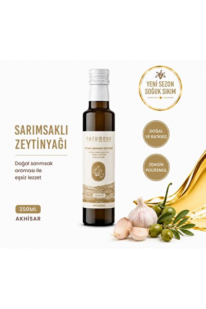 Natumora Natürel Sarımsaklı Zeytinyağı - 250 ml