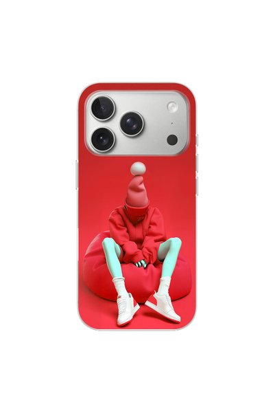 PPKin iPhone 17 Pro Max Compatible No Face 7 Design Transparent Case