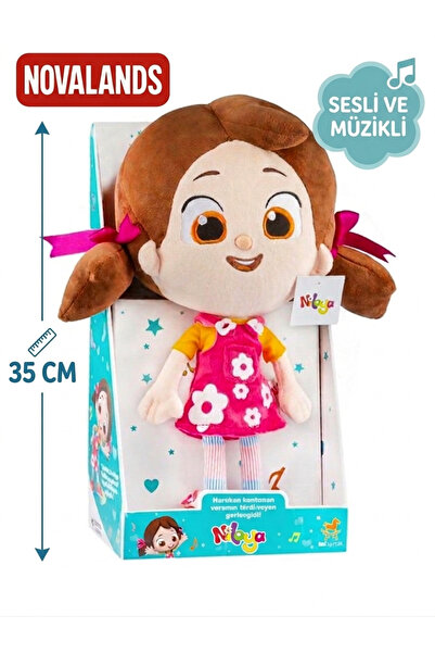 novalands Niloya Sesli Müzikli Lisanslı Peluş Bebek 35 Cm