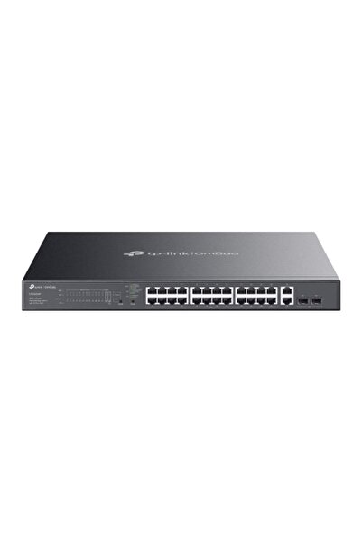 TP-LINK Switch Omada gestionabil ușor, cu 28 de porturi Gigabit și 24 de port...