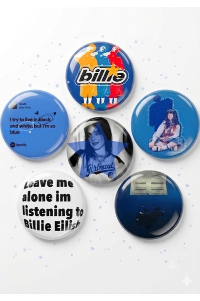 Fivy 6’lı Billie Eilish Rozet Seti