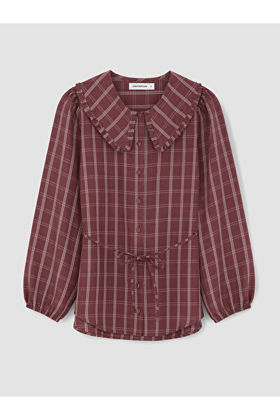 LC Waikiki Nevavm Plaid Modal Blended Women's Shirt Tunic with a Difference