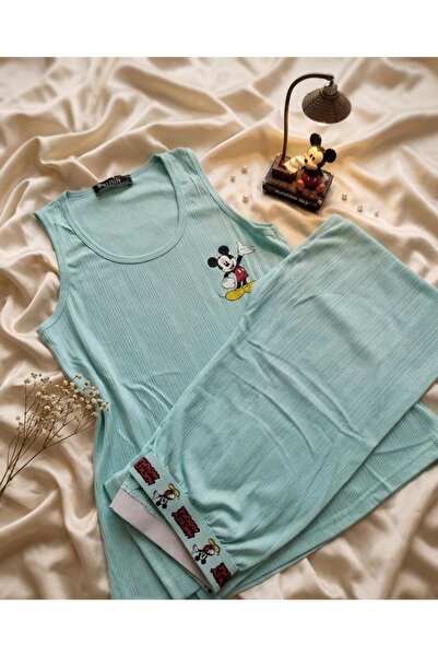 BERİN HOMEWEAR PİJAMA Kaşkorse Mickey Mouse Pijama Takımı
