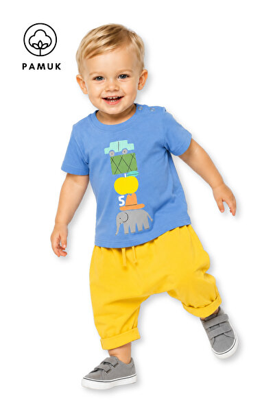 difa kids تي شيرت صيفي للأطفال الأولاد بأكمام قصيرة وطباعة جرافيكية