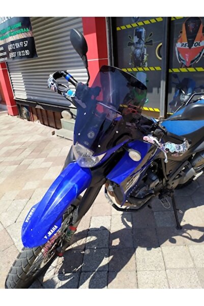 ZEUS MOTOR 2005-2010 Yamaha XT 660 R Uyumlu Uzun Ön Cam Koyu Füme