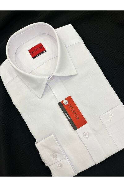 İNTERVİEW SARAR Sarar Interview Woven Fine Fabric Pocketed Relax Linen Shirt