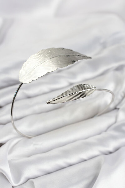 Skygo Pazu Bracelet Silver Color Brass Leaf Model Tj-Bb8574