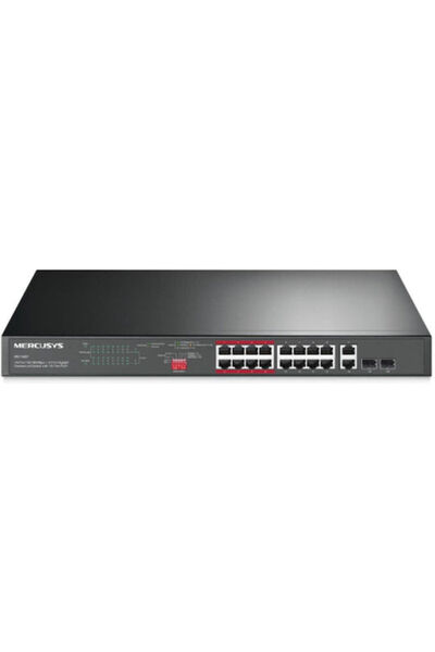 Mercusys MS118CP PoE+ Διακόπτης με 16 θύρες Ethernet και 2 θύρες SFP
